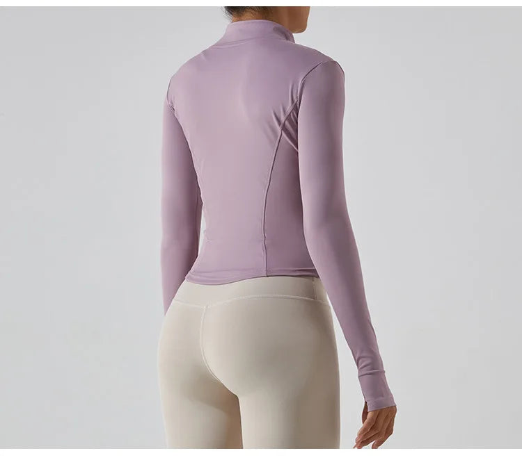 Women’s Zipper Long Sleeve Sports Jacket