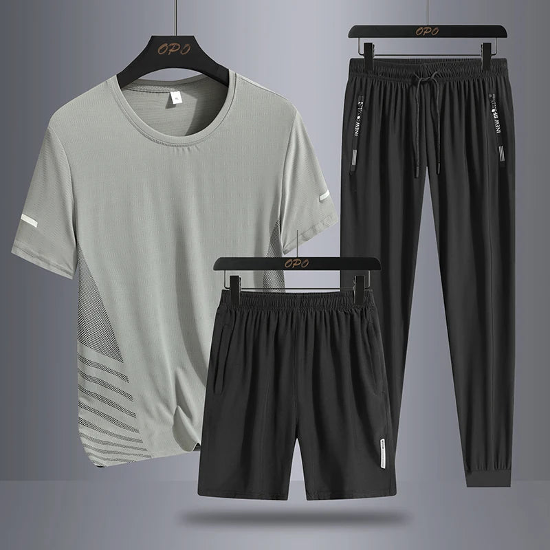 Men’s 3-Piece Ice Silk Sport Set