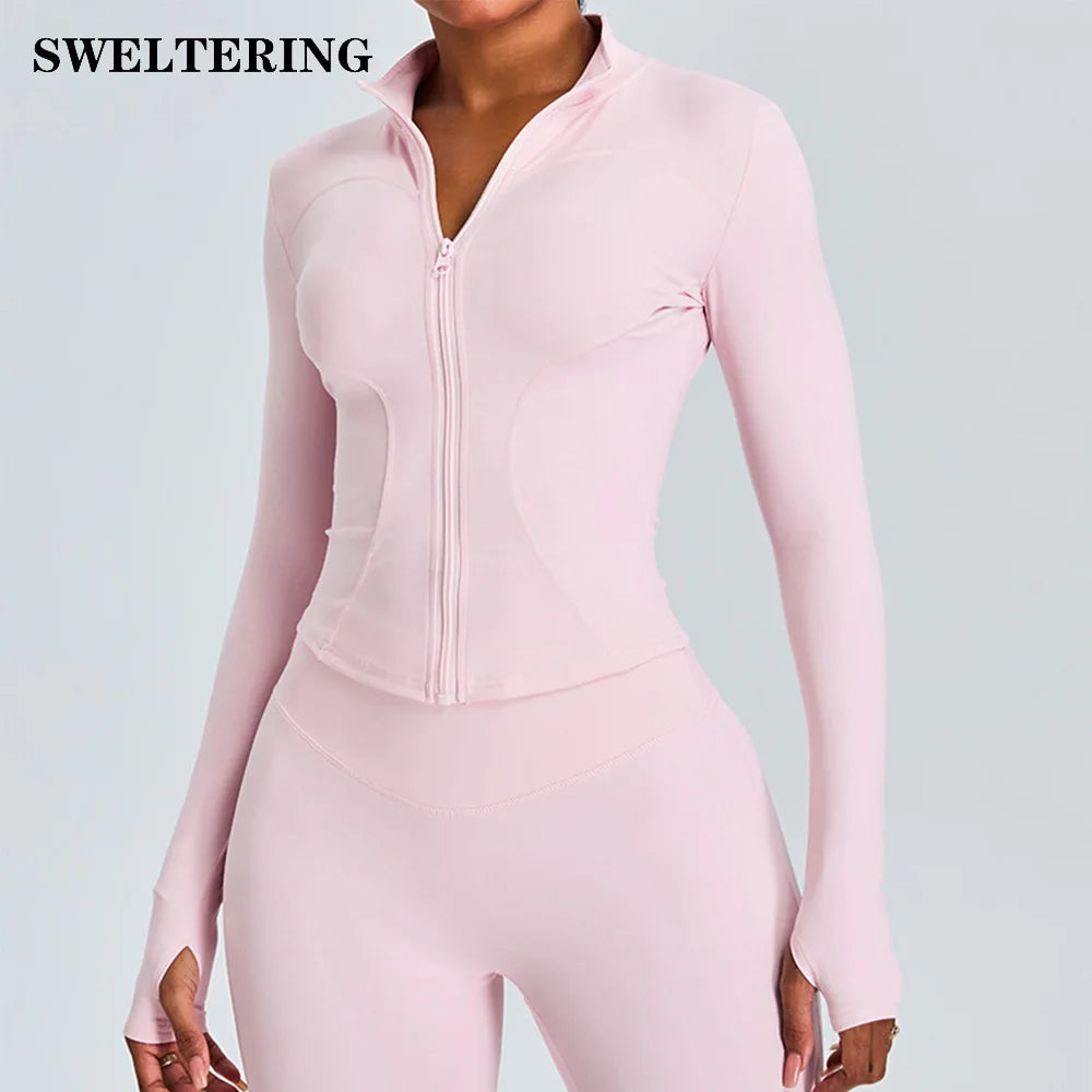 Women’s Zipper Long Sleeve Sports Jacket