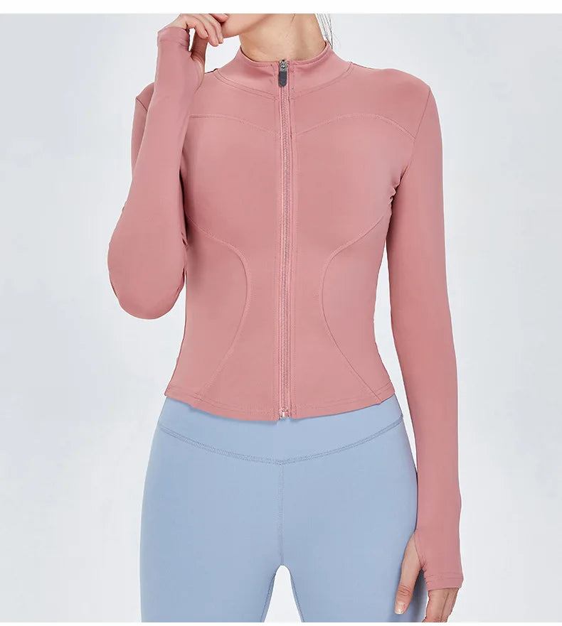 Women’s Zipper Long Sleeve Sports Jacket
