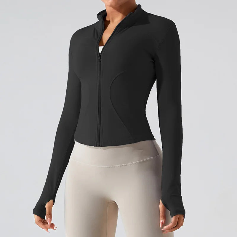 Women’s Zipper Long Sleeve Sports Jacket